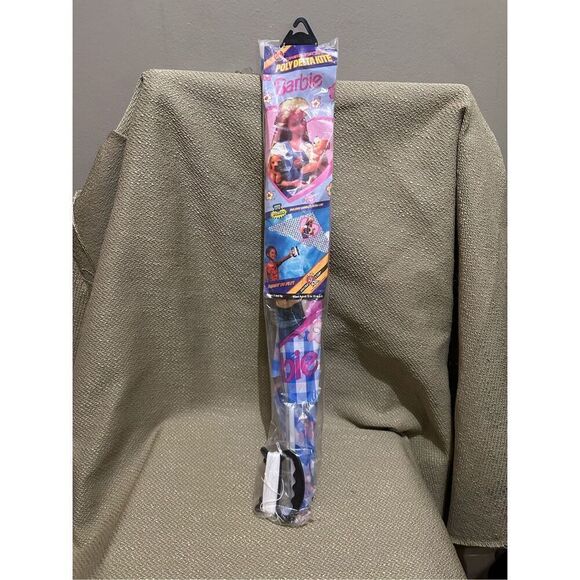 Vintage NEW 1996 90s Barbie Themed 42in TOY BIZ Kite Super Flyer NIP Sealed VTG - Picture 2 of 5